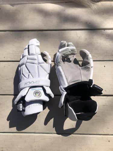 White New Epoch Integra LE 13" Lacrosse Gloves