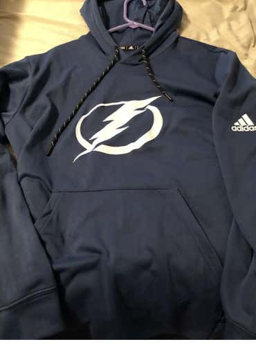 Tampa Bay Lightning Blue Unisex Large Adidas Sweatshirt