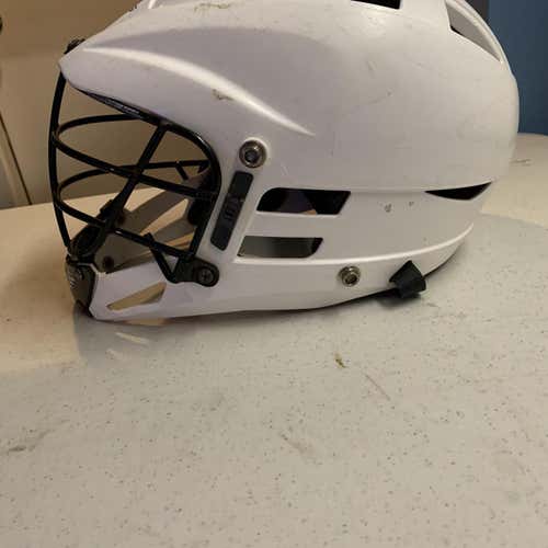 White Used Player Cascade Cs Helmet