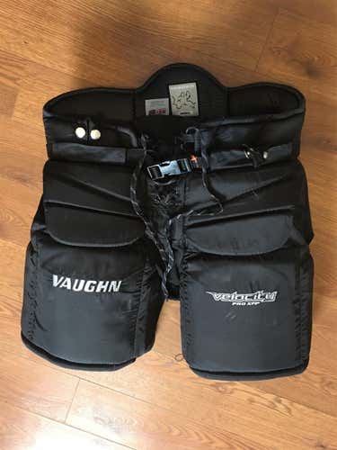 Black Used Small Vaughn  Hockey Goalie Pants