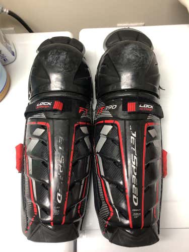 Used CCM JetSpeed FT390 Shin Pads Size 13