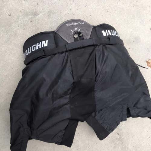 Black Used Large Vaughn Velocity VE8 Pro  Hockey Goalie Pants