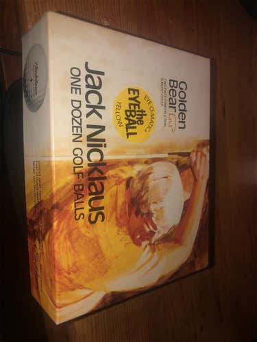 New Rare Old Stock Yellow Jack Nicklaus Golden Bear  Golf Balls