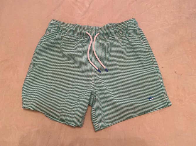 Southern Proper Size Medium Seersucker Swim Trunks