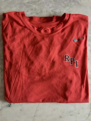 Men's Large Nike Dri-FIT Shirt RPI NCAA