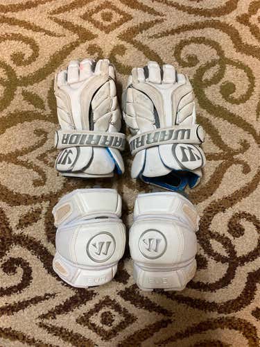 Warrior Evo 13" Lacrosse Gloves + Warrior Evo Pro Elbow Caps