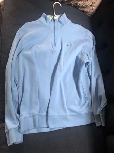 Blue Men's Vineyard Vines Large 1/4 Zip Pullover