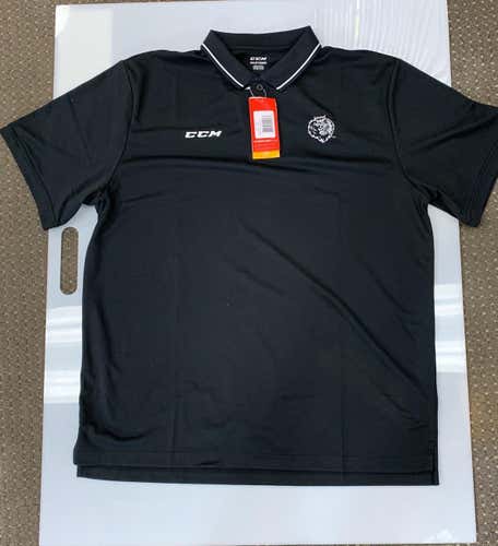 Black Manchester Monarchs Golf Shirt Size XXL