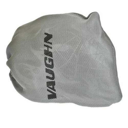 Vaughn 7600 goalie helmet mask bag with draw string equipment cage silver grey