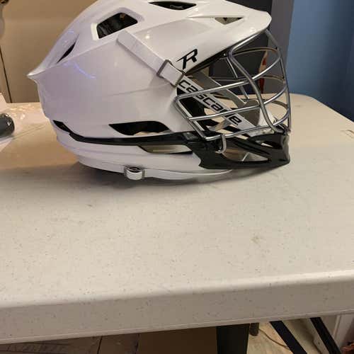 White Used Player Cascade R Helmet