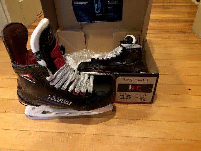Junior New Bauer Vapor 1X Hockey Skates D&R (Regular) Size 3.5