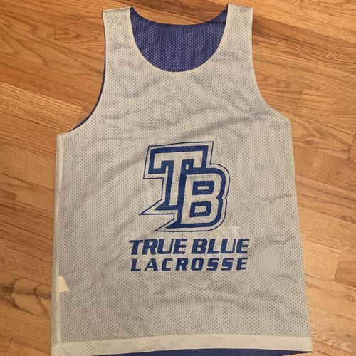 True Blue Lacrosse Club Blue/White Reversible Pinnie #200