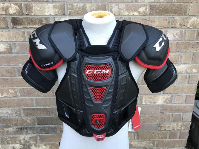 CCM U+ Crazy Light PRO Shoulder Pads Pro Stock Large 7651