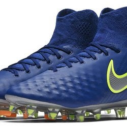 youth 4.5 Nike magista obra 2/II FG soccer cleats deep royal/chrome