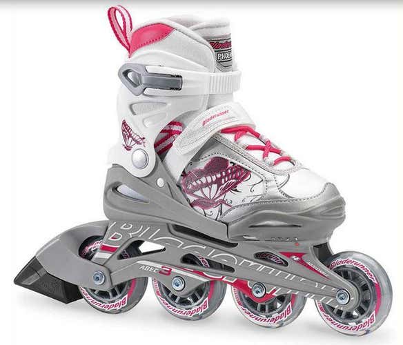 New Rollerblade Bladerunner Phoenix Girl's Inline Skates Adjustable Size 1-4