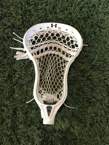 New White Attack & Midfield Strung Under Armor Command 2 Lacrosse Head