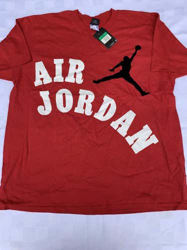Red New Adult Men's XL Air Jordan Shirt N30