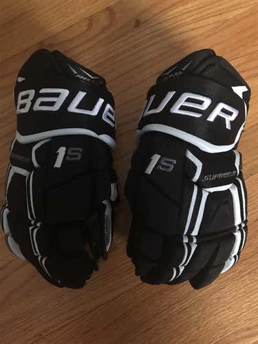 Black New Bauer Supreme 1S 13"  Gloves
