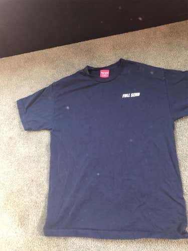 NELK BOYS FULL SEND BLUE TEE SIZE LARGE