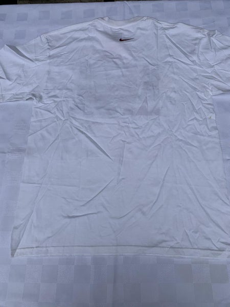 New Adult Men's XL Nike LeBron James White color T-Shirt with Velvet Logo  N30