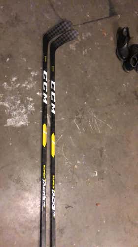 New Right Handed Super Tacks AS1 Toe Pro Stock Hockey Stick