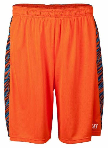 New Warrior BroBaz athletic lacrosse shorts XXL Orange Mens Senior lax IS SO SR