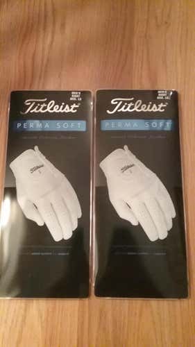 *New* Titleist Permasof Glove - Pack of 2 (Right Hand Medium Large)