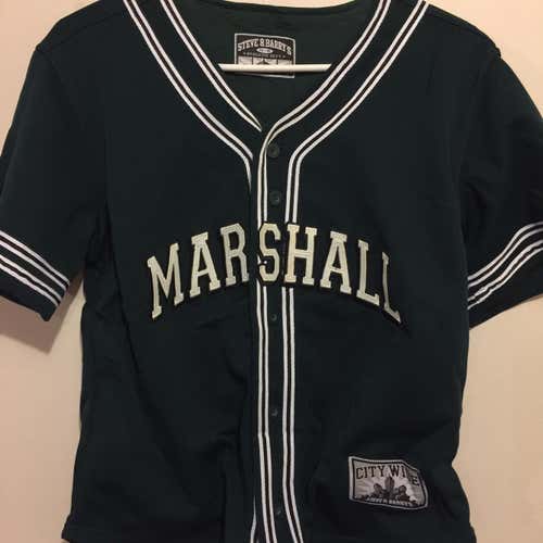 NEW WITH TAGS MARSHALL THUNDERING HERD  BASEBALL  JERSEY SIZE 14-16