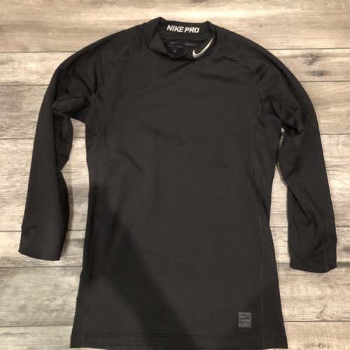 Nike Men's XL Cold Gear Compression Sweater Shirt Top (black)
