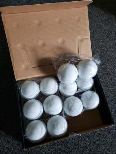 New Lacrosse Ball 12 Pack White