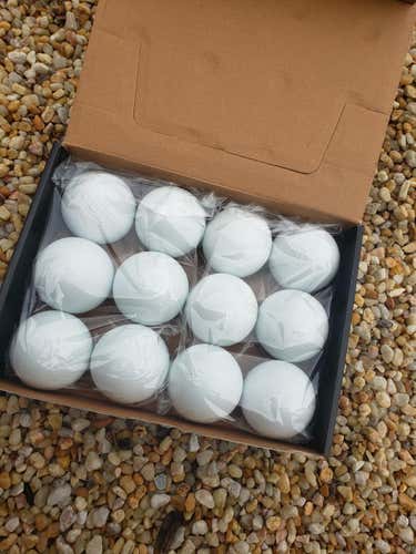 New Lacrosse Ball 12 Pack White