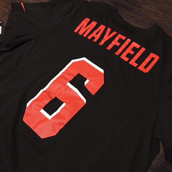 Buy the NFL Men Brown Baker Mayfield Jersey 2XL