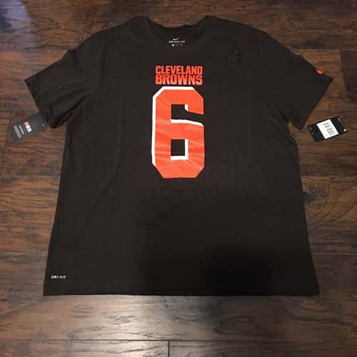 Baker Mayfield Cleveland Browns Nike Player Name & Number Dri-FIT shirt size XXL