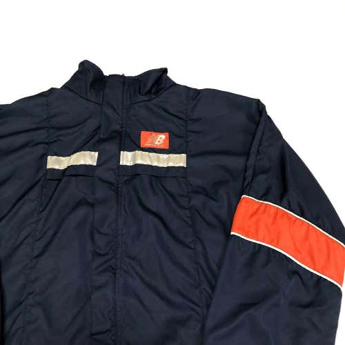 Vintage New Balance Nylon Windbreaker Jacket Mens Adult M Navy Blue Activewear