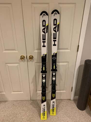 Used  Racing World Cup Rebels i.SL RD With Bindings Max Din 11 Skis