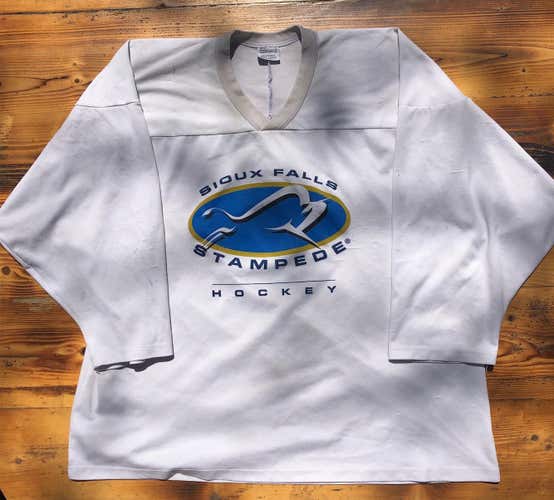 Sioux Falls Stampede USHL Practice Jersey Large CCM Pro Stock Jersey