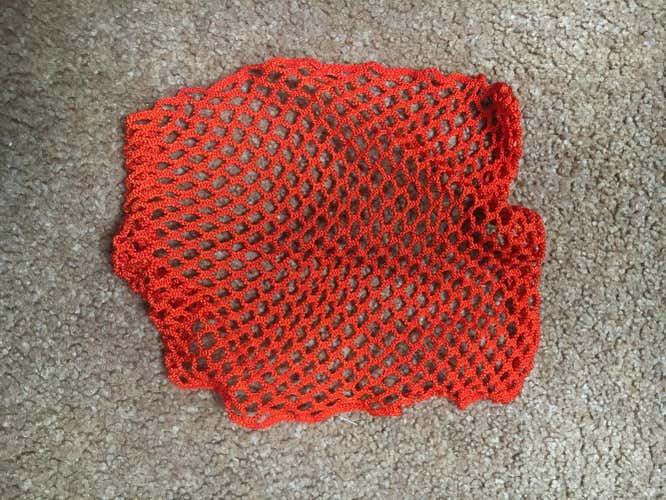 Orange Used Goalie Lacrosse Mesh