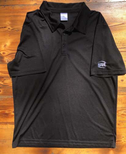 NAHL Black Adult XL  Polo Shirt
