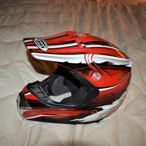 GMAX MX-46Y Youth Motocross Helmet, Red, Youth Medium