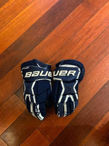 Blue Used Bauer Supreme TotalOne MX3 12" Gloves