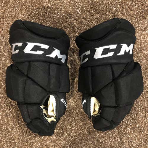 Colorado Avalanche Black New Senior CCM HGPJS Gloves 14" Pro Stock Jetspeed