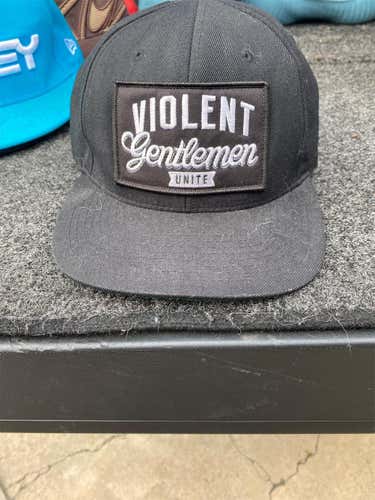 Black Adult One Size Fits All  Hat