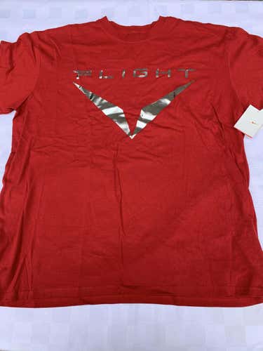 New Adult Men's XL Nike Flight Red/silver color T-Shirt N30