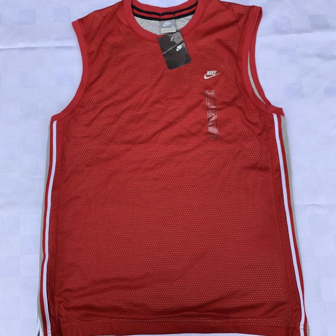 New Adult Men's Large Nike tank top Red color N30