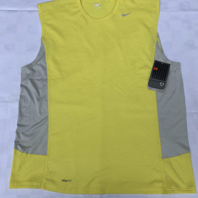 New Adult Men's Large Nike tank top Yellow color N30