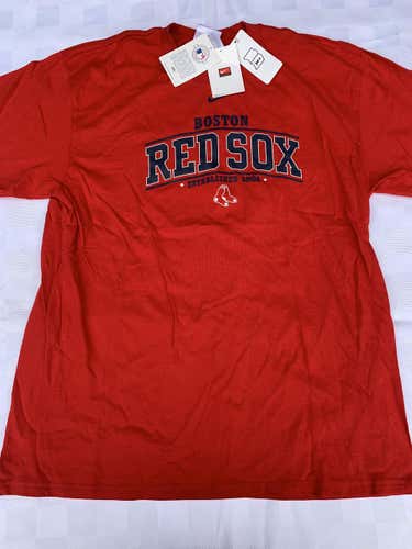 Brand New MLB Boston Red Sox  Adult Men's Large Nike Bright Red color T-Shirt N30