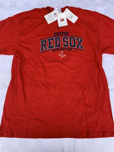 Brand New MLB Boston Red Sox Adult Men's Large Nike Bright Red color T-Shirt N30