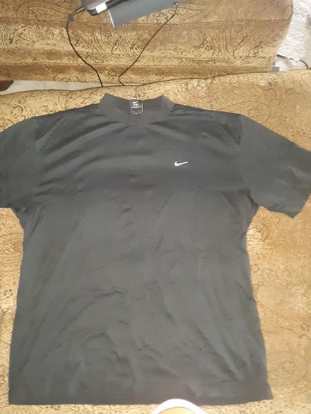 Black Men's Nike Tiger Woods Dry Fit Mock Neck Shirt