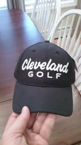 *New* Black Unstructured Cleveland Golf Hat