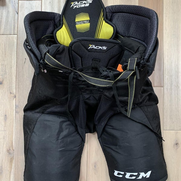 Black Used XL CCM Tacks 7092 Hockey Pants